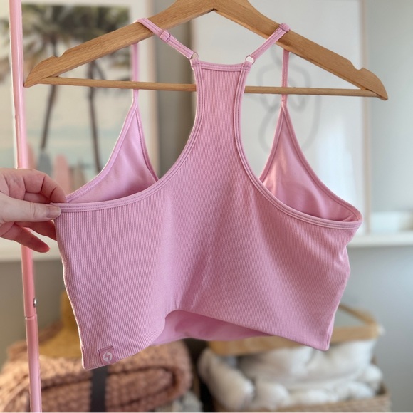 POPFLEX Plié Corset Crop Bralette – Bubblegum Pink | Size XL - Picture 7 of 9